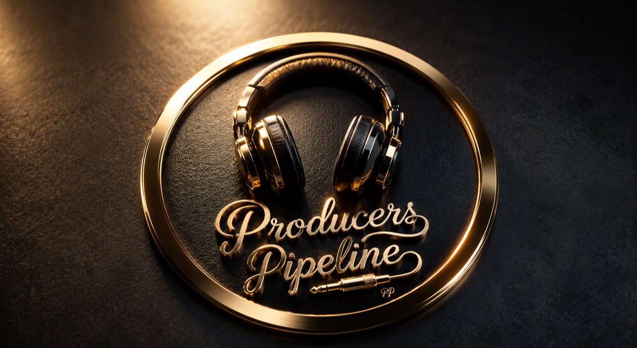 Producers Pipeline gold headphones emblem